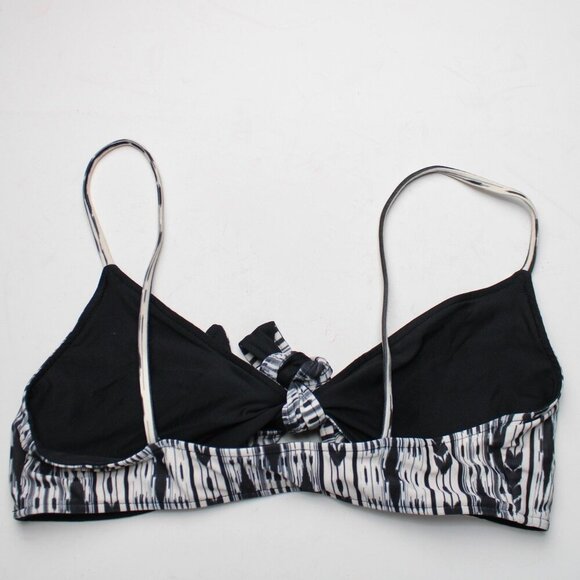 L*Space Black White Tribal Print Outlaw Full Cut Bikini 2 PC Set Size Small - Picture 3 of 10